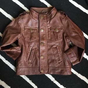 Toddler leather jacket